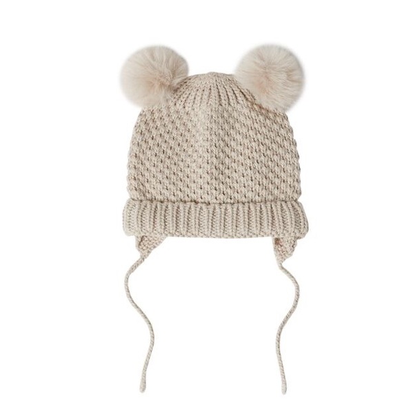 POMPOM KNIT HAT 1-3 YEARS - Picture 1 of 2